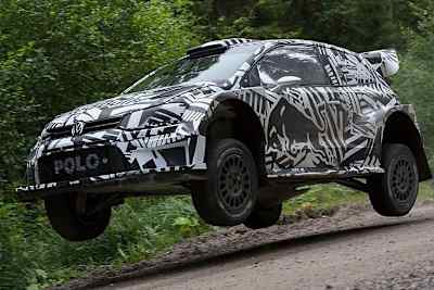 Marcus Grönholm bei Test des VW Polo R WRC 2017