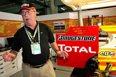 Christophe de Margerie zu Gast beim damaligen Renault-Werksrennstall 