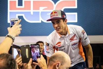 Marc Márquez hatte sichtlich Spass an seinem Auftritt 