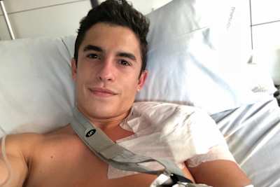 Grüsse aus dem Krankenbett: Marc Márquez  