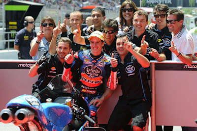 Alex Márquez feierte mit dem Estrella-Galicia-0'0-Team