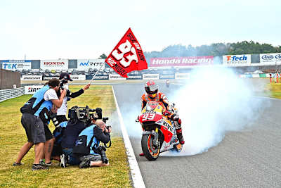 Marc Márquez feierte mit einem Burn-out