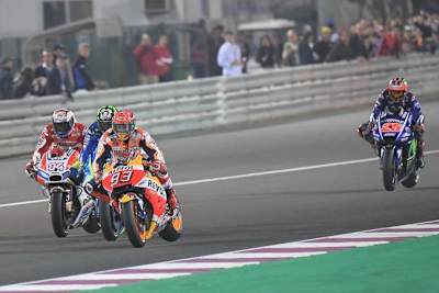 Zu Beginn des Rennens konnte Marc Márquez noch an der Spitze mitmischen