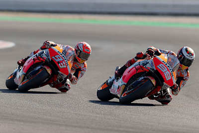 Das Repsol-Duo Lorenzo und Márquez in Misano