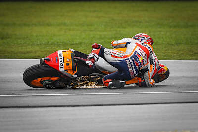 Marc Márquez erlebte einen turbulenten Nachmittag: Sturz, Pole-Position, dann Penalty und nur 7. Startplatz