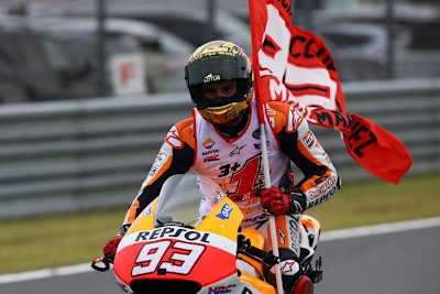 Marc Márquez nach dem Titelgewinn in Japan