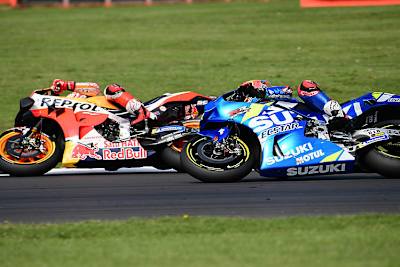 Marc Márquez und Alex Rins lieferten sich einen spannenden Kampf