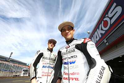 Francesco Bagnaia (links) und Jorge Martin