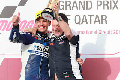 Jorge Martin und Teamchef Fausto Gresini