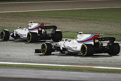 Die tolle Martini-Lackierung auf dem Williams