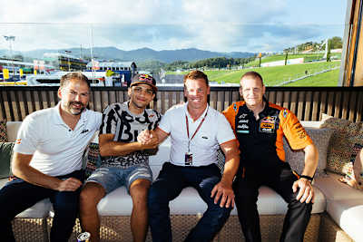 Jens Hainbach, Jorge Martin, Pit Beirer und Aki Ajo