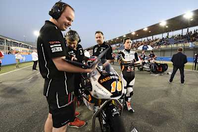 Alexis Masbou mit dem Team Peugeot MC Saxoprint in Katar