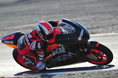 Mattia Pasini beim FTR-Test in Almeria Ende November