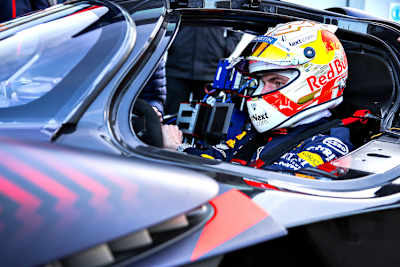 Max Verstappen im Aston Martin