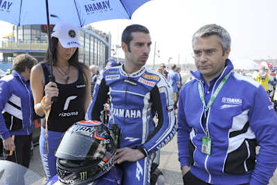Marco Melandri (li.) mit Andrea Dosoli 2011 im Yamaha-Werksteam