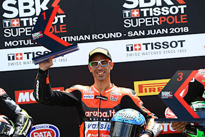 Marco Melandri mit seiner Manuela