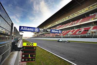 Mercedes testet auf dem Circuit de Catalunya – das gab mächtig Wirbel