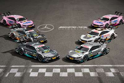 Die Designs der sechs Mercedes