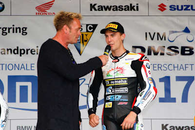 Markus Reiterberger im Siegerinterview mit Edgar Mielke