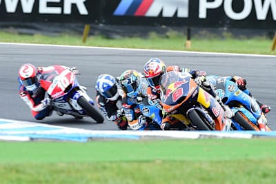 Jack Miller hielt sich in der letzten Runde die ganze Honda-Meute vom Leib