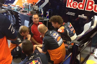 Jack Miller nach dem Crash in der Box