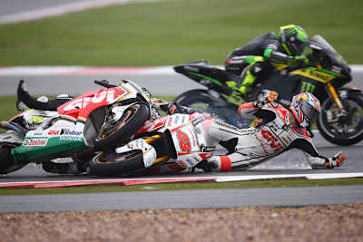 Zuletzt Ärger für Cal Crutchlow in England: Teamkollege Jack Miller (43) räumte ihn ab 