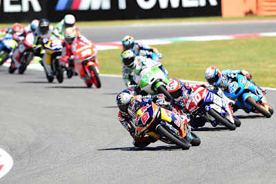 Mugello-GP 2014: Jack Miller auf der KTM vor Masbou und Rins (beide Honda)