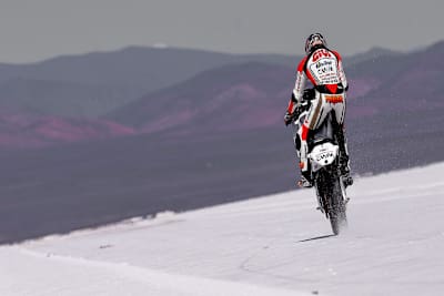 Jack Miller in der Salzwüste Salinas Grandes in Jujuy