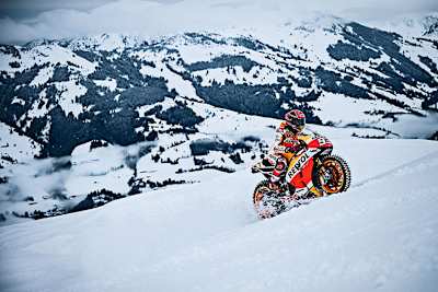 Marc Márquez mit der Repsol Honda auf der «Streif»