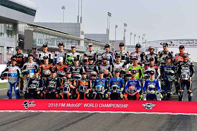 Das Moto2-Startfeld 2018 in Katar