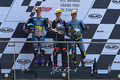 Alex Márquez, Francesco Bagnaia und Joan Mir