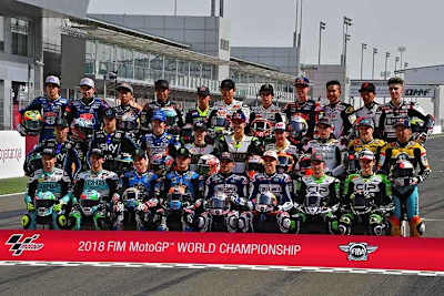 Das Moto3-Feld in Doha