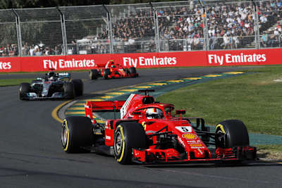 Australian 2018: Sebastian Vettel vor Lewis Hamilton und Kimi Räikkönen