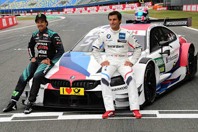 Franco Morbidelli mit BMW-Pilot Bruno Spengler