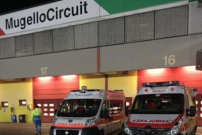 Der Bevölkerungsschutz und medizinische Betreuung steht in Mugello für den Notfall bereit