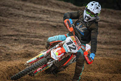 Max Nagl startete in Ottobiano mit seinem Trainingsmotorrad