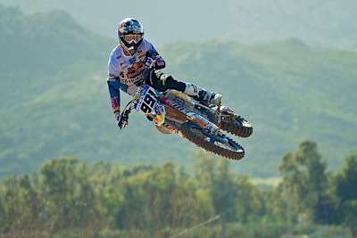 Auf Flugeinlagen mit seiner Husqvarna muss Nathan Watson vorerst verzichten