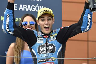 Jorge Navarro nach seinen zweiten Saisonsieg in Aragón