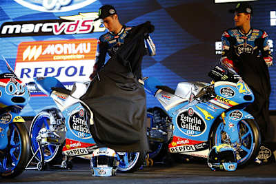 Jorge Navarro und Fabio Quartararo enthüllten ihre Bikes für 2015