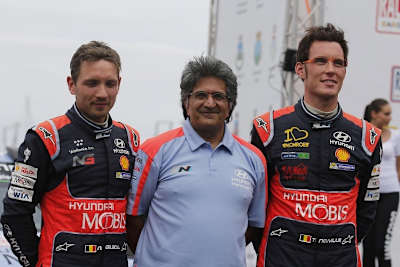 Nicolas Gilsoul (li.), Michel Nandan und Thierry Neuville (re.)