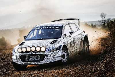 Der neue Hyundai i20 R5 beim Test in Südfrankreich