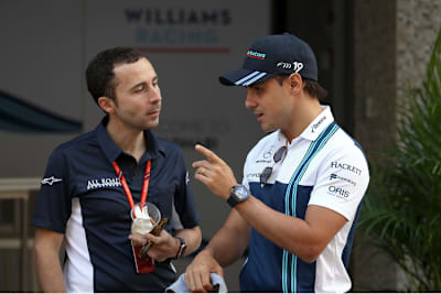 Felipe Massa und sein Manager Nicolas Todt