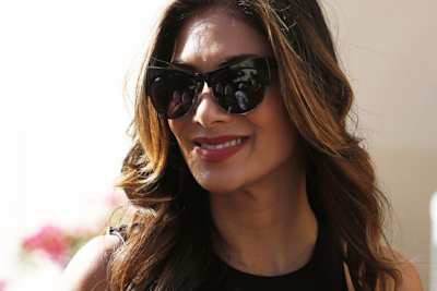 Überraschung und Glücksbringer für Lewis Hamilton: Freundin Nicole Scherzinger