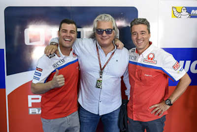 Fonsi Nieto, Teambesitzer Paolo Campinoti und Teammanager Francesco Guidotti