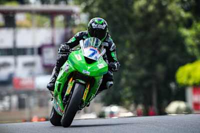 Unterwegs auf der Kawasaki