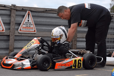 Kart-Knirps Lando Norris mit der 46