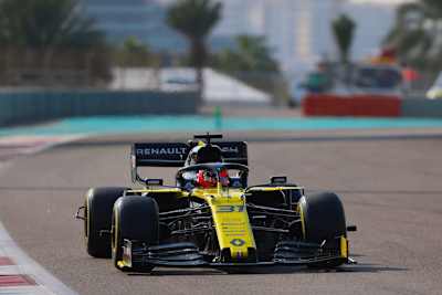 Esteban Ocon in Abu Dhabi