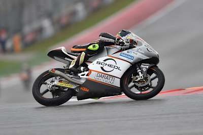 Philipp Öttl auf dem nassen Circuit of the Americas