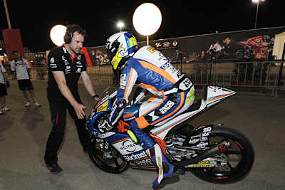 KTM-Pilot Philipp Öttl mit seinem neuen Mechaniker Steffen Rüdiger