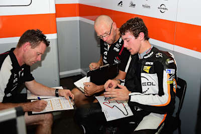 Peter Öttl, Crew-Chief Stefan Kirsch und Philipp Öttl